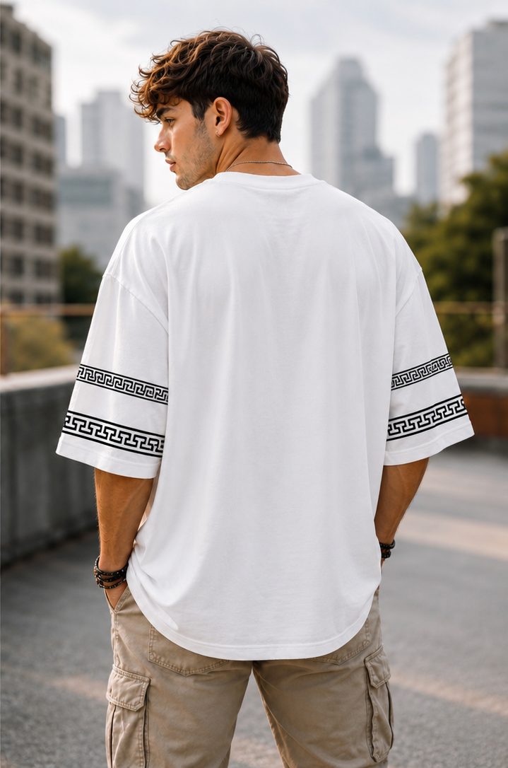 Tribal Warrior Oversized Graphic T-Shirt - Image 2