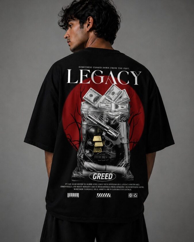 Flexu LEGACY / GREED Oversized T-Shirt